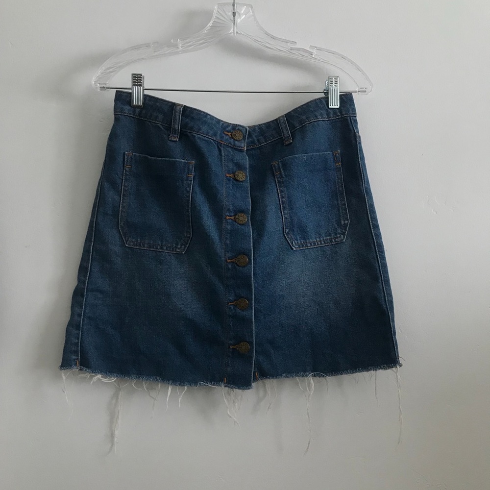 BDG Button Up Jean skirt